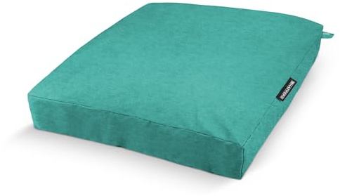 HAPPERS Cojín de Suelo Naylim Mate Impermeable Multiusos para Exterior, Banco y Palets - Comodidad y Versatilidad en un sólo Cojín Turquesa 60x60