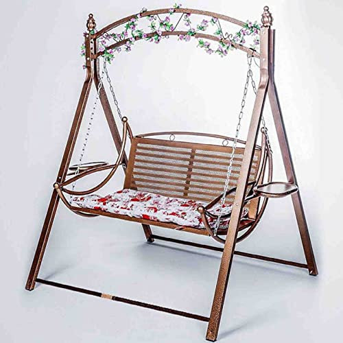 PRUJOY Sedia a Dondolo da Balcone, Sedia sospesa, Lettino Prendisole, per Adulti, Patio, Giardino, Cortile e Piscina