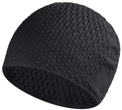 Cappello da nuoto grande, cappello da nuoto per adulti, berretto da bagno antiscivolo, per capelli lunghi, cuffia da bagno per adulti per allenamento intensivo, uomini e donne