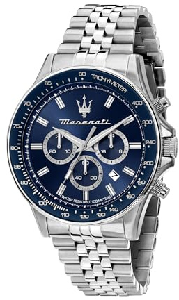 Maserati Herrenuhr, Chronograph, Analog, 44 mm, SFIDA-Kollektion – R8873640025