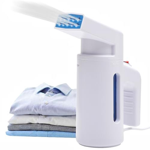 Defroisseur vapeur 700w steamer Réservoir d'eau 180ml fer a repasser vapeur Très efficace pour éliminer les plis Facile à transporter pour les voyages blanc