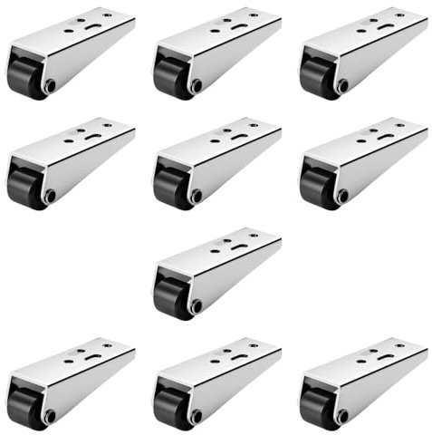Sharplace 10 Pieces Directional Caster Wheels Heavy Duty Fixed Casters Universal Support Easily Install Sturdy Sliding Door Rail Pulley