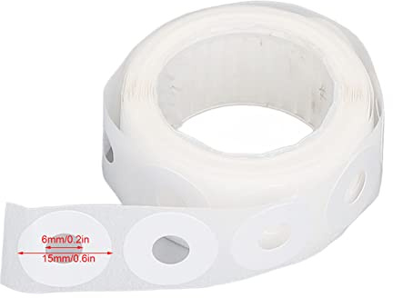 Hole Punch Reinforcers Stickers DIY Production PVC Simple Reinforcement Labels (White)