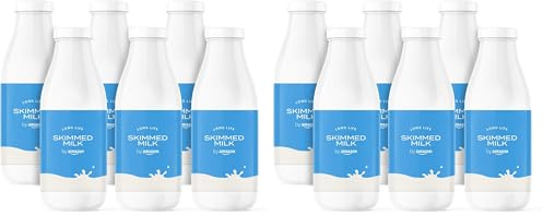 by Amazon Lait Écrémé, 6x1L (Lot de 2)