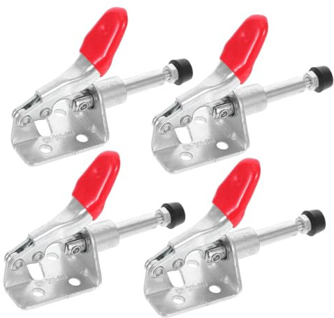 jojofuny Lot De 4 Pinces À Bascule À Fixation Rapide Pour Soudage En Fer Pour Fournitures De Travail Du Bois Outil De Serrage Remplaçable Pour Emplacement Datelier