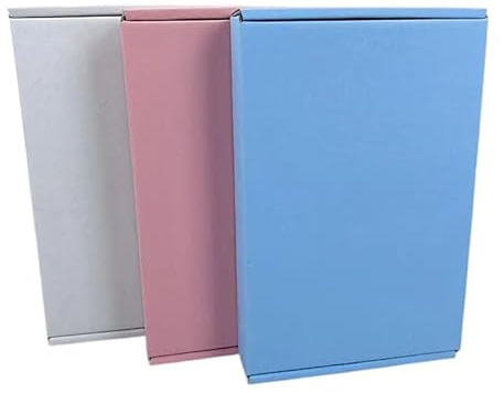 Flerfärgade korrugerade kartonglådor, 200 x 130 x 30 mm Posteg stora bokstäver PiP postlådor för post, förpackning brevlådor för företag, lagring eller gåva (30 delar) (varje färg 10)