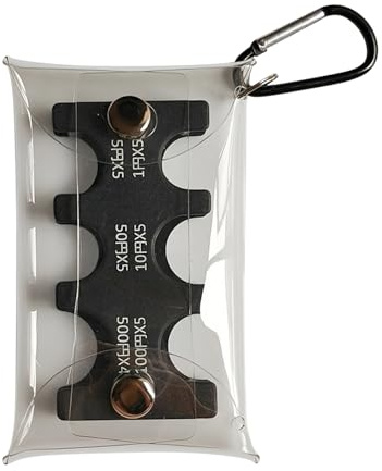 Mynthållare – 14 x 8 cm myntalbum, kompakt plånbok, sedelpåse med sex-spår PVC-fodral | lätt design för resor, shopping och daglig kontantsortering, Svart, Refer to description, Unisex
