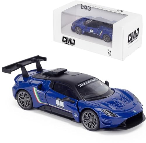 Maserati GT2 1:43 Scale Die-Cast Model Car - Blue | Detailed Collectors Edition Diecast | Official Licensed Product