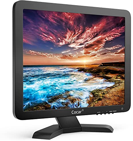 Cocar 15-inch Touchscreen Monitor, LCD 1024x768 Resolution with VGA Input for PC, Office, Retail, Restaurant, Bar, Warehouse & POS Systems