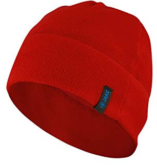 JAKO Unisex Fleecemütze, Rot, S-M