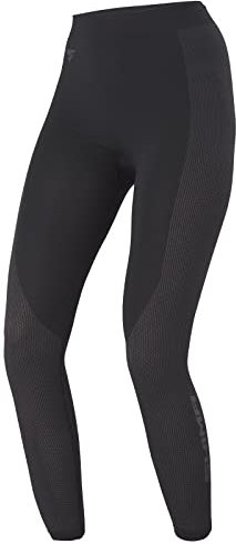 SHIMA BASECOOLER 2.0 - Thermoaktive Damenhose mit COOLMAX-Fasern. Funktionsunterwäsche, Kühlend, Atmungsaktiv mit Mesh-Einsätzen (Schwarz, M/L)