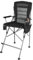 REDCAMP Tall Folding Chair with Footrest, Portable Artist Makeup Chair with Storage Side Bags, High Directors Chair for Camping, Heavy Duty Supports 300 lbs(Black gray)