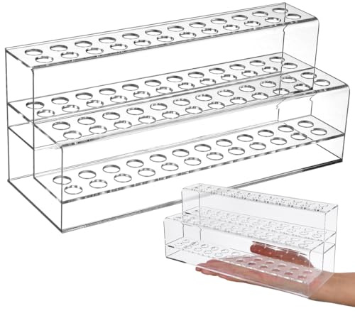 Operitacx Porte-Crayons Transparent 9.45 X 4.13 X 3.54 Pouces Organisateur De Bureau Multi-Compartiments Grand Rangement Stylo Pour Maison Et École