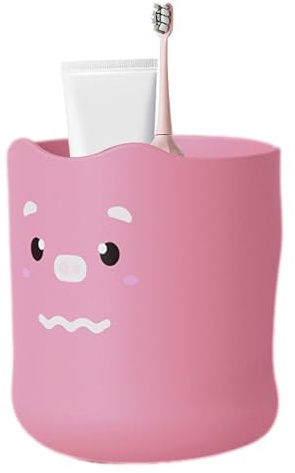 Lesunbak gobelet à brosse à dents pour | 300 ml de dessin animé pour brosse à dents électrique et dentifrice | Tasse de salle de bain incassable pour dentifrice, salle de bain, rinçage de