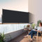 Kidsgigglz Seitenmarkise Ausziehbar,100x300cm Blickdichter Balkon Sichtschutz,Sonnenschutz,Windschutz,Wasserdicht, Alu ausziehbare Markise,Seitenrollo für Balkon,Terrasse,Anthrazit