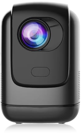 Bisofice 1080P bärbar projektor för hemmabio, bärbar videoprojektor som stöds 4K-avkodning, wifi och bluetooth, hemmabioprojektor för möte, studier, träning