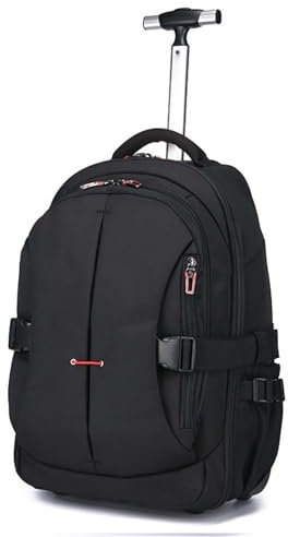 GOTYKE Reseryggsäck med hjul, ryggsäck på hjul laptop-ryggsäck affärsskola helgväska flyggodkänd övernattningsväska för män kvinnor, b, 34*22*58CM