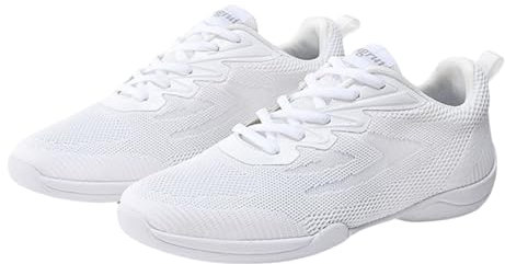 Yummsion Leichte Cheerleading Schuhe,Cheerleader Schuhe,Cheerleading Tanzschuhe,Feuchtigkeitstransport,Mit StoßDäMpfung,Atmungsaktiv Und Komfortabel,FüR FrüHjahr,Sommer,Herbst Und Winter