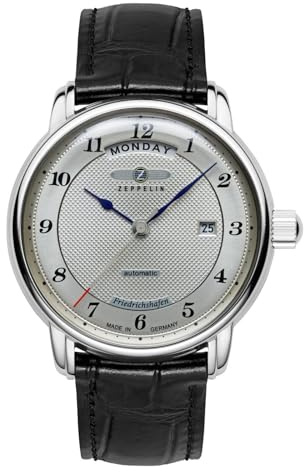 Zeppelin 8562-4 Herrenuhr mit Lederband Serie Friedrichshafen Automatik Wochentag