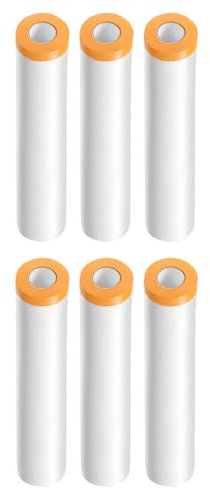 QUARKZMAN 6 Rollos de Película de Enmascarar Pre-Cubierta 94.5 x65.6Ft Cinta y Cubierta de Plástico para Pintores con Cinta Película de Lona para Pintura Automotriz