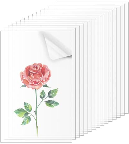 GsrhzdAcrilico Fogli Transparenti 15 Pezzi 100 x 150 x 1MM Pannello per Decorazione Domestica, Display, Cornice, Pittura