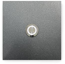 KTC-Home Timbre de puerta de alta calidad con pulsador LED (9 x 9 cm, DB 703, resistente a los rayos UV y a la intemperie, con recubrimiento de polvo), color blanco