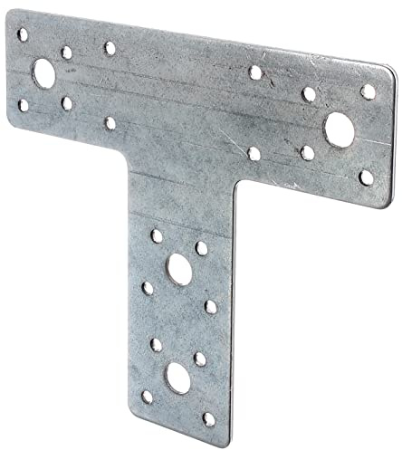 Alberts 353322 Platine d'assemblage | en forme de T | galvanisée Sendzimir | 160 x 142 x 45 mm