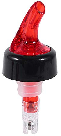 1pc 50mL Bottiglia di liquore misurata in plastica Versatore Colpo per Bar Pub Vino Cocktail Distributore di bevande calde(rosso)