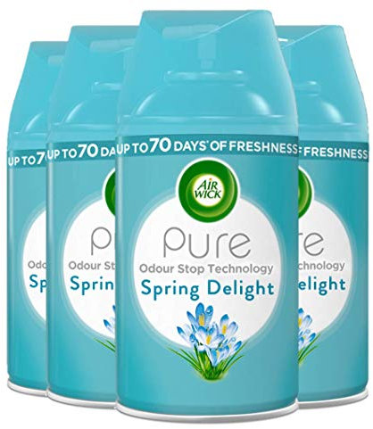 Air Wick | Spring Delight |Automatic Air Freshener |Freshmatic Auto Spray Refill | 250ml| Pack of 4