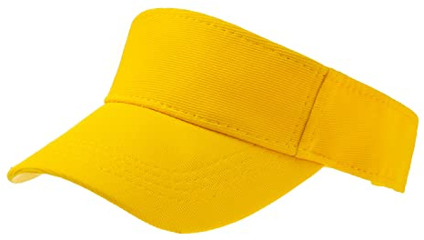 AIDIER Sun Visor for Kids Sun Hat for Boys Girls Adjustable Sports Sun Cap for Golf Running Hiking Cycling Yellow