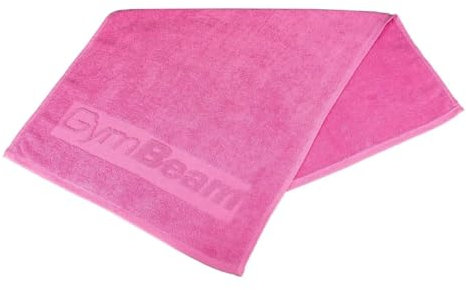 GymBeam Fitness Handtuch (50x90 cm) - Sporthandtuch fürs Fitnessstudio aus hochwertiger Baumwolle (100%), saugfähig, antibakteriell, antistatisch, schnell trocknend, weich (Pink, 1er Pack)