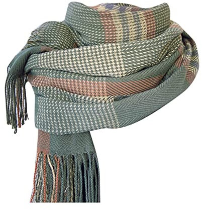 Schal Damen Winter Kariert Groß Warm XXL Winterschal Kuschelig Deckel Fransen Tartan Schal Weich Kariert Elegant Lang Karo Frauen Schlupfschal Deckenschal Hijab Scarf