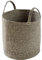 Olivia Rocco Cotton Laundry Basket Toy Storage Box For Kid Rope Blanket Baskets Large Woven Space Saving Holder Organizer Nursery Decor Washables Cleaning Clothes Container With Handle, Grey