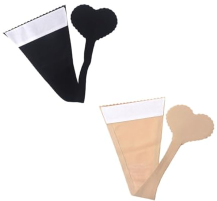 WRITWAA 2 Piezas Tanga Invisible Sin Tirantes, Bragas Adhesivas Ropa Interior Femenina, Sin Rastro, L