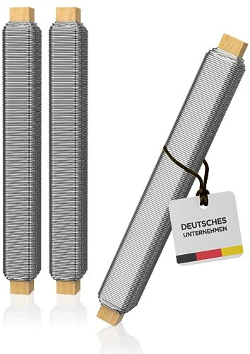 Talvani® Premium Basteldraht 3X | in Silber | ø 0,80 mm, 30 m | – Flexibler Blumendraht zum Basteln – Rostfreier Draht, DE Versand – Verbesserter Bindedraht für Pflanzen