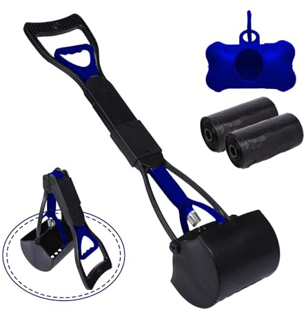 WVacFre 80 cm Pelle à Crotte pour Chien,Pelle Crotte Chien,Cuillère à Caca Pliable pour Chien,Matériau Non Facile à Casser,Durable(Vert)