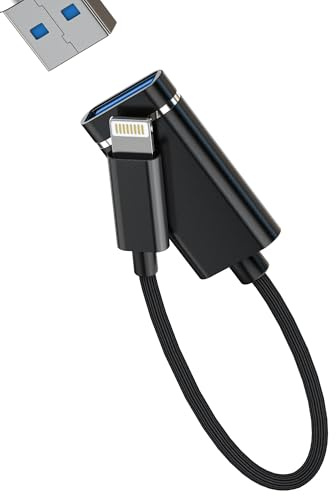 Adattatore Lightning a USB Femmina per iPhone 14 13 12 Pro max OTG 3.0 cavo per Apple MFi Certified USB-A Lettore Schede Chiavetta Tastiera Mouse Macchina Fotografica Memoria Trasferire Dati per iPad