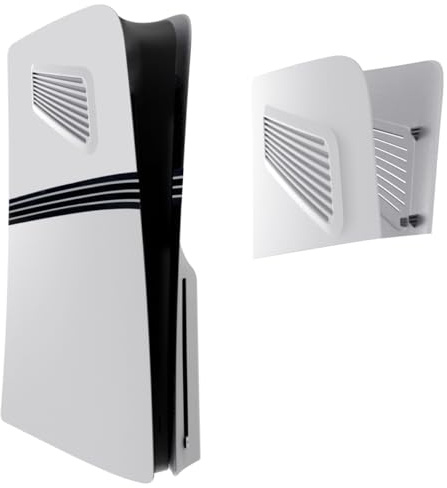 Top Faceplate for PS5 Pro, Front Panel Back Panel Face Plate, Dustproof Case Replacement Case Cover (White)