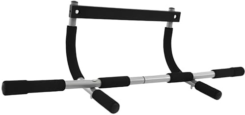 Barre de Traction Générique, Support Porte, Barre de Traction pour Porte, Réglable et Portable pour Le Haut Du Corps, Noir, Acier, Montage sur Porte, Pour Les Gymnases À Domicile