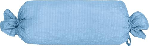 Erwin Müller Nackenrollenbezug Edel-Seersucker hellblau Größe 40x15 cm Ø