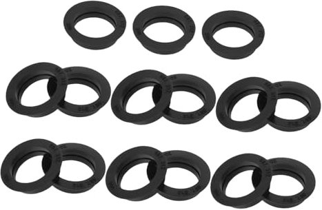 MAGICLULU 15pcs Parking Sensor Mounting Gaskets – Black Waterproof Rubber Seals for Car Rear Reversing Radar Enhanced Stability Wide Compatibility
