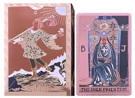 Baraja de tarot celestial, 78 hojas de cartas de adivinación, cartas de tarot de PVC con función de guía, juego de cartas de juego, mazo de Oeacles con diseño colorido, mazos de adivinación para