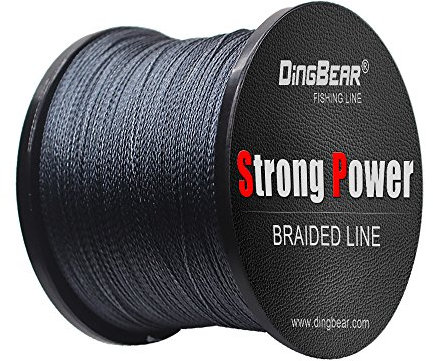Dingbear 109Yd/100m 85LB/0.45mm grau stark ziehen sie generische geflochtenen angelschnur angelschnur Fisch Linien