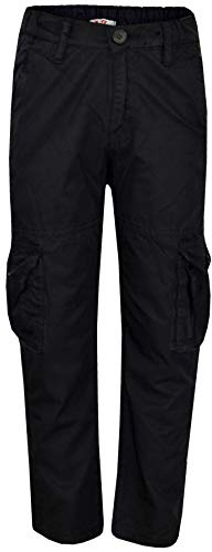 A2Z 4 Kids Boys Active Cargo Trousers A Ranger 6-Pocket Combat - Cargo Trouser Black 5-6