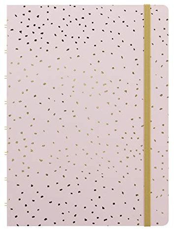 Filofax Confetti A5 Refillable Notebook in Rose Quartz, 115118