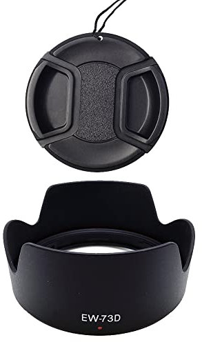 EW-73D Gegenlichtblende & 67 mm Objektivdeckel, kompatibel mit Canon EF-S 18-135 mm f/3.5-5.6 IS USM Objektiv, RF 24-105 mm f/4-7.1 IS STM Objektiv (1+1 Pack)