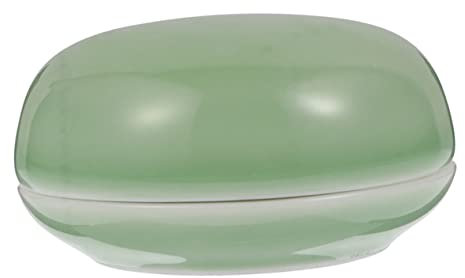 Didiseaon Scatola per Tampone in Ceramica Contenitore per Tampone in Ceramica Accessorio per Calligrafia