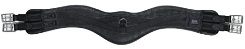 Shires ARMA Anti-Chafe Anatomical Girth with Elastic - Black 58