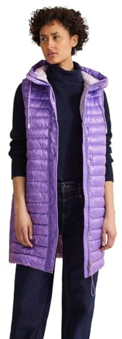 Street One Damen Long Kapuzen Steppweste