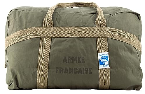 Sac Tap L'Aviorex® Armée Française (70L) | Grande capacité | Reproduction | Sac en Coton | Finition Lin | 70 litres